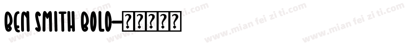 Ben Smith Bold字体转换